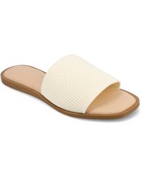 Journee Collection - Journee Prisilla Medium And Wide Width Flat Sandals - Lyst