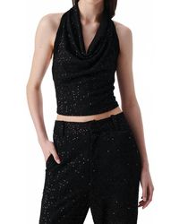 IRO - Masanne Sequin Halter Top - Lyst