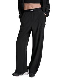 DKNY - Pull On Logo Pant - Lyst