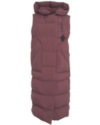 Blauer - Quilted Gilet With Padded Hood And Full-Length Zip - Lyst