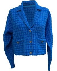 Sandro - Sandro Tweed Cropped Blazer - Lyst
