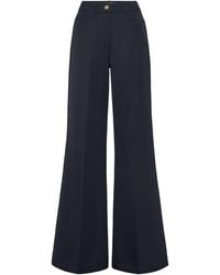 Philipp Plein - Wool Marine Low Waist Trousers - Lyst