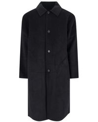 BERNER KUHL - Single-Breasted Wool Coat - Lyst