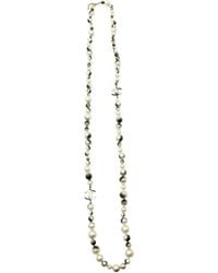 Chanel - Faux Pearl Long Necklace - Lyst