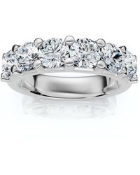 Pompeii3 - Certified 1 1/2Ct Diamond Bezel With Accent Engagement Ring 14K Lab Grown - Lyst