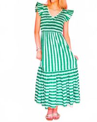 Emily Mccarthy - Grace Maxi Mist Stripe - Lyst