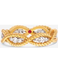 Roberto Coin - 18k Gold New Barocco Diamond Band Ring 7771066aj70x - Lyst
