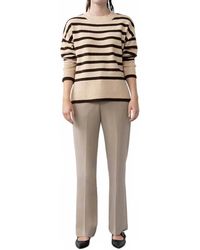 WITHBLACK - Melina Knitted Striped Pullover - Lyst