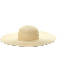 Surell - Large Paper Straw Floppy Picture Hat - Lyst
