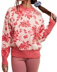 Listicle - Rosie Floral Print Sweater - Lyst