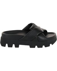 Ferragamo - Air Lug Leather Sandals - Lyst