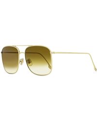 Victoria Beckham - Square Sunglasses Vb202s Gold 59mm - Lyst