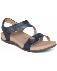 Aetrex - Jess Adjustable Quarter Strap Sandal - Lyst