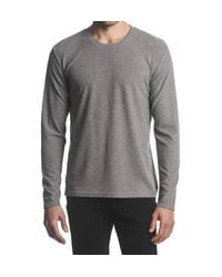 Postmarc - Stretch Knit Long Sleeve Crew Pullover - Lyst