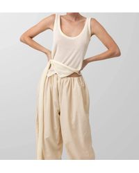 Line & Dot - Alvynne Drape Tissue Tank Top - Lyst
