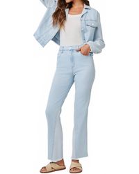Bella Dahl - Coco Frayed Edge Denim Jacket - Lyst