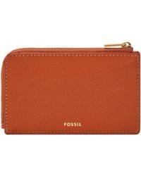 Fossil - Jori Litehide Leather Zip Card Case - Lyst