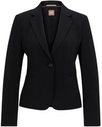 BOSS - Regular-Fit Button-Up Jacket - Lyst