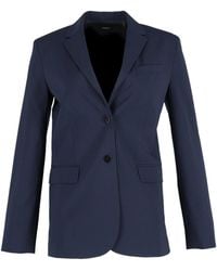 Theory - Single-Breasted Blazer Jacket - Lyst
