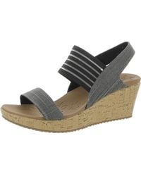 Skechers - Beverlee-smitten Kitten Shimmer Platform Wedge Sandals - Lyst