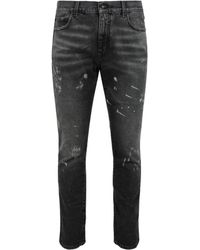 Off-White c/o Virgil Abloh - Diag-outline Skinny Jeans - Lyst