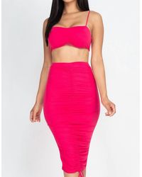 Capelli - Savage Tube Top And Midi Skirt Set - Lyst