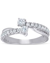 Pompeii3 - 1ct Two Stone Diamond Engagement Forever Us Ring Anniversary Band - Lyst