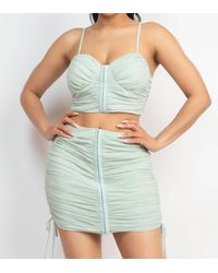 Shop Iris Basic - Krystal Skirt And Bra Top Set - Lyst