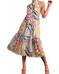 Le Superbe - Arabella Abstract Midi Dress - Lyst