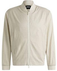 BOSS - Water-Repellent Packable Jacket With Two-Way Zip - Lyst