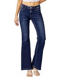 Risen - Low Rise Flare Jeans - Lyst