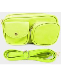 Fashnzfab - Solid Rectangle Crossbody Bag - Lyst