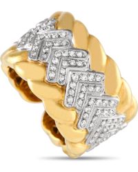 Non-Branded - Lb Exclusive 18k Yellow Gold 0.90 Ct Diamond Ring Mf05-052024 - Lyst