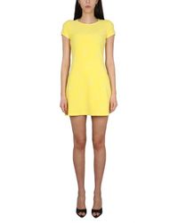 DSquared² - Slim Fit Mini Dress With Gyro Necklace Detail - Lyst