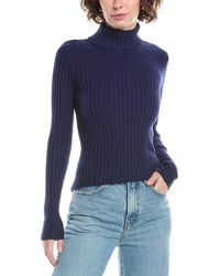 InCashmere - In2 By Ribbed Turtleneck Cashmere-Blend Sweater - Lyst