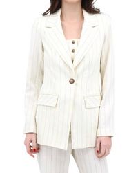 Iris Setlakwe - Striped One Button Jacket - Lyst