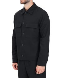 SELECTED - Flap Pockets Wool-Blend Casual Shirt - Lyst