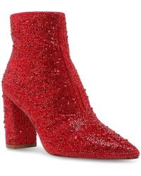 Betsey Johnson - Cady Embellished Block Heel Ankle Boots - Lyst