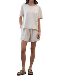 Elle Grey - High Low Short Sleeve Top - Lyst