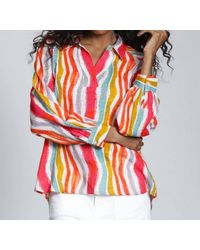 Apny - Half -Plaket Pullover Blouse - Lyst