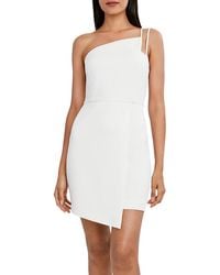 BCBGMAXAZRIA - One Shoulder Mini Cocktail And Party Dress - Lyst