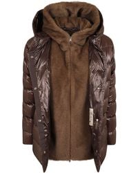 Herno - Ultralight Quilted Down Jacket With Faux Fur Hood - Lyst