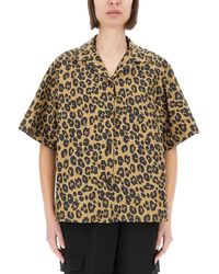 Aspesi - Animal Print Shirt - Lyst