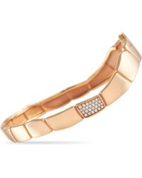 Hermès - Hermès Niloticus 18k Rose Gold Diamond Bracelet - Lyst
