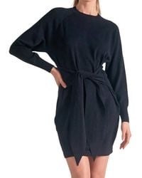 Elan - Front Tie Sweater Dress - Lyst