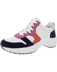Lauren by Ralph Lauren - Rylee Leather Gym Casual And Fashion Sneakers - Lyst
