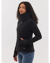 Bench - Funnel Microfleece Wrap Neck Zip-Up - Lyst
