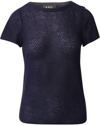 A.P.C. - A. P.C. Crew Neck T-Shirt - Lyst