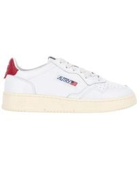 Autry - Low-Top Leather Sneakers With Perforated Detailing - Lyst