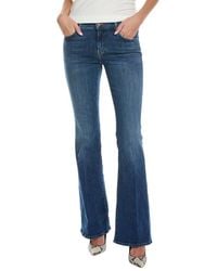 Mother - Denim The Down Low Weekender Heel Right On! Flare Jean - Lyst